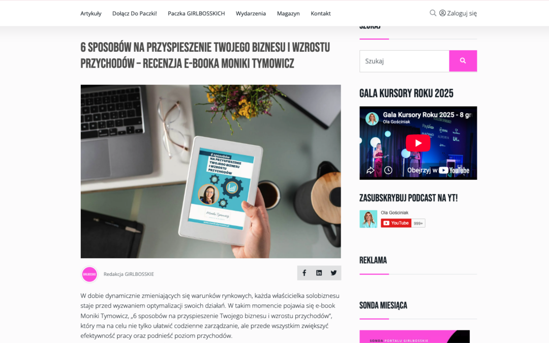 Receznja mojego ebooka u GirlBosskie